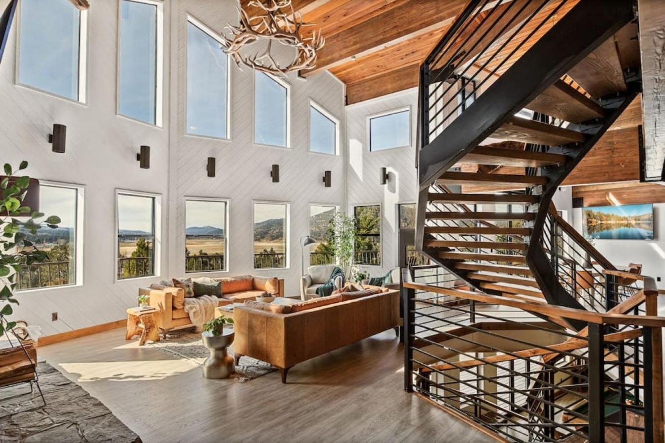 Steel Pine Lodge A Rustic Mountain Retreat Views Baldwin Lake Luaran gambar